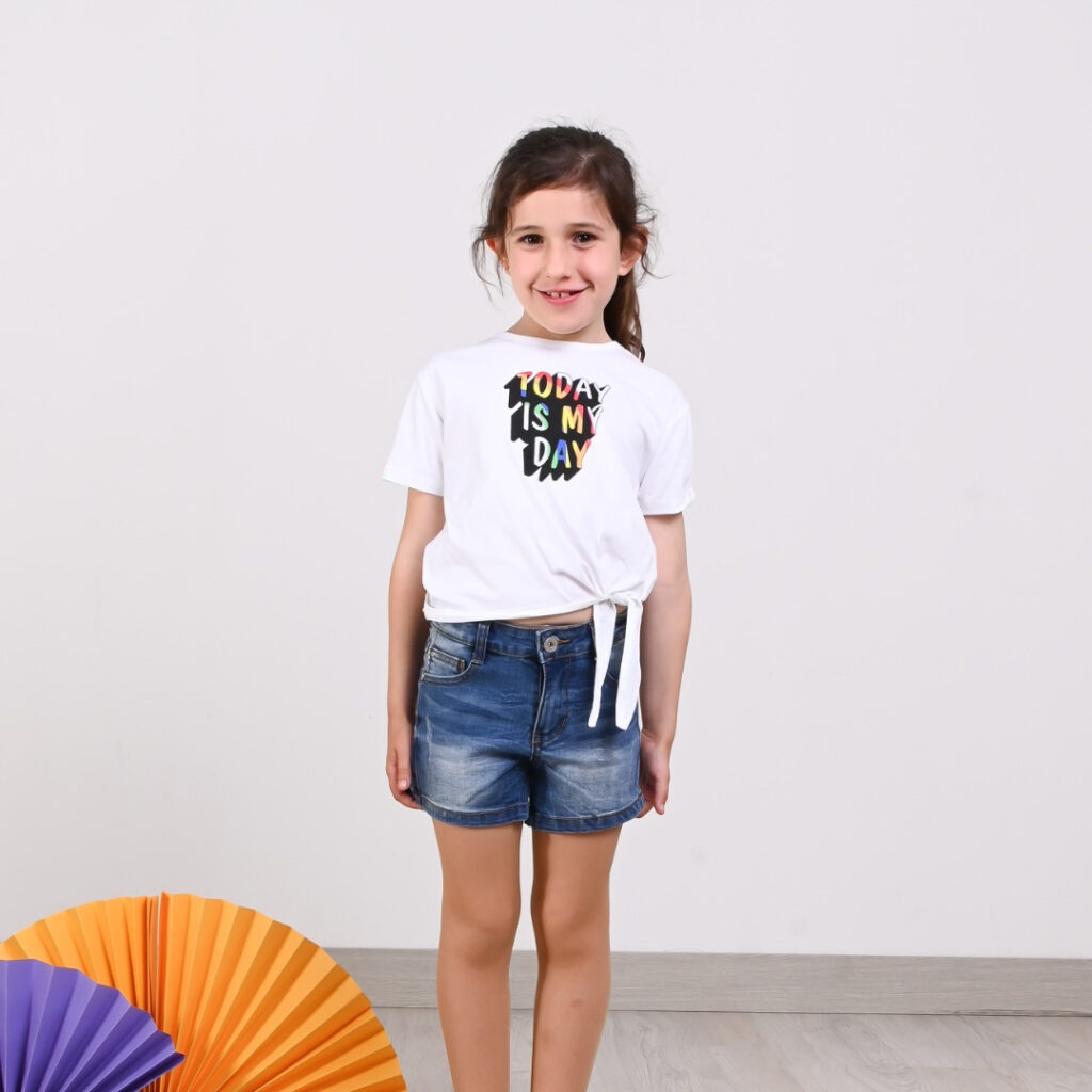 Camiseta niña color rosa con dibujo - MIA FASHION KIDS