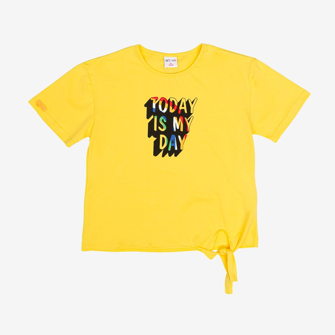 Camiseta amarilla niña