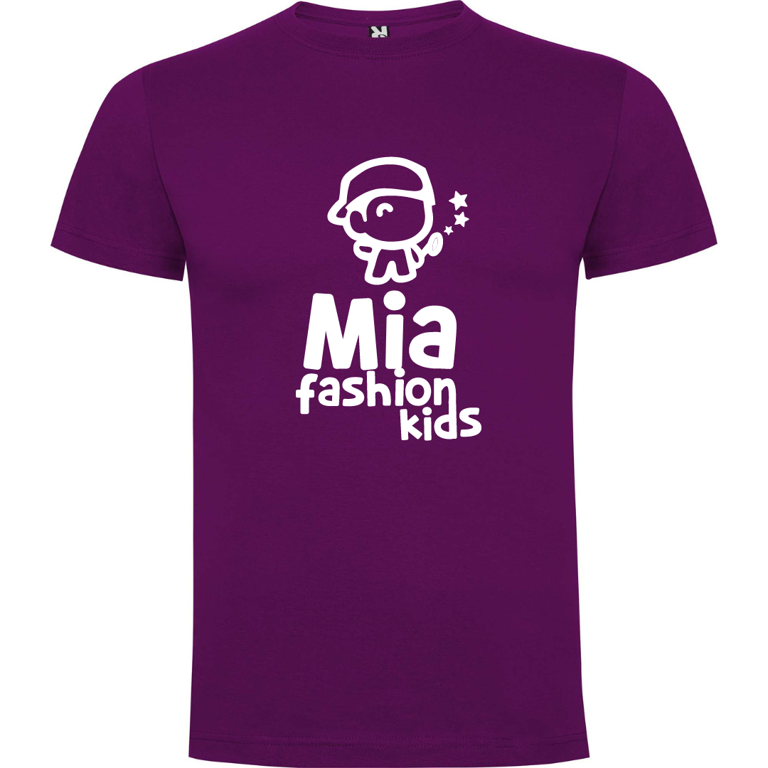 Camiseta manga corta niño y niña Mia Fashion Kids logo varios colores - MIA  FASHION KIDS