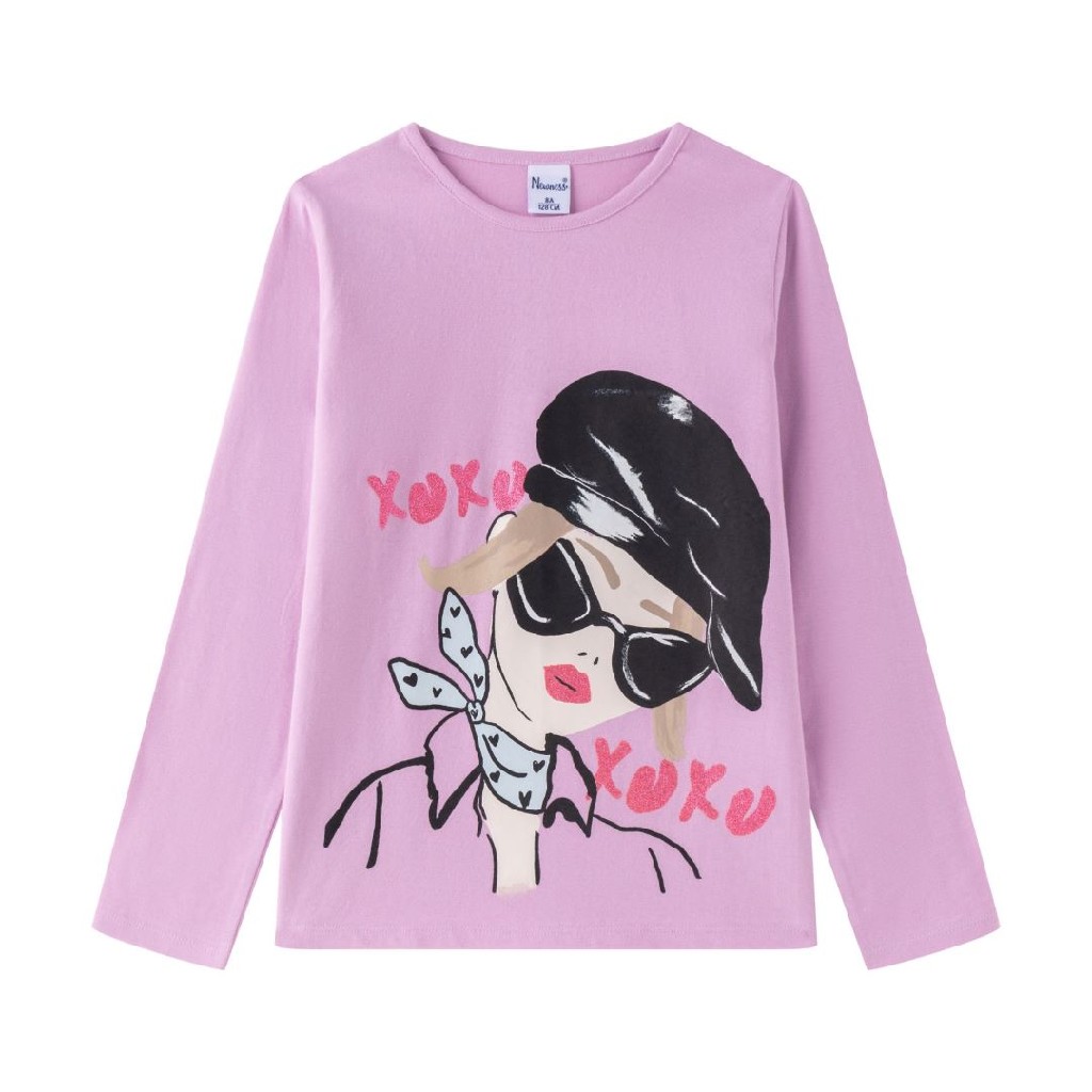 Camiseta niña girl color lila 43921